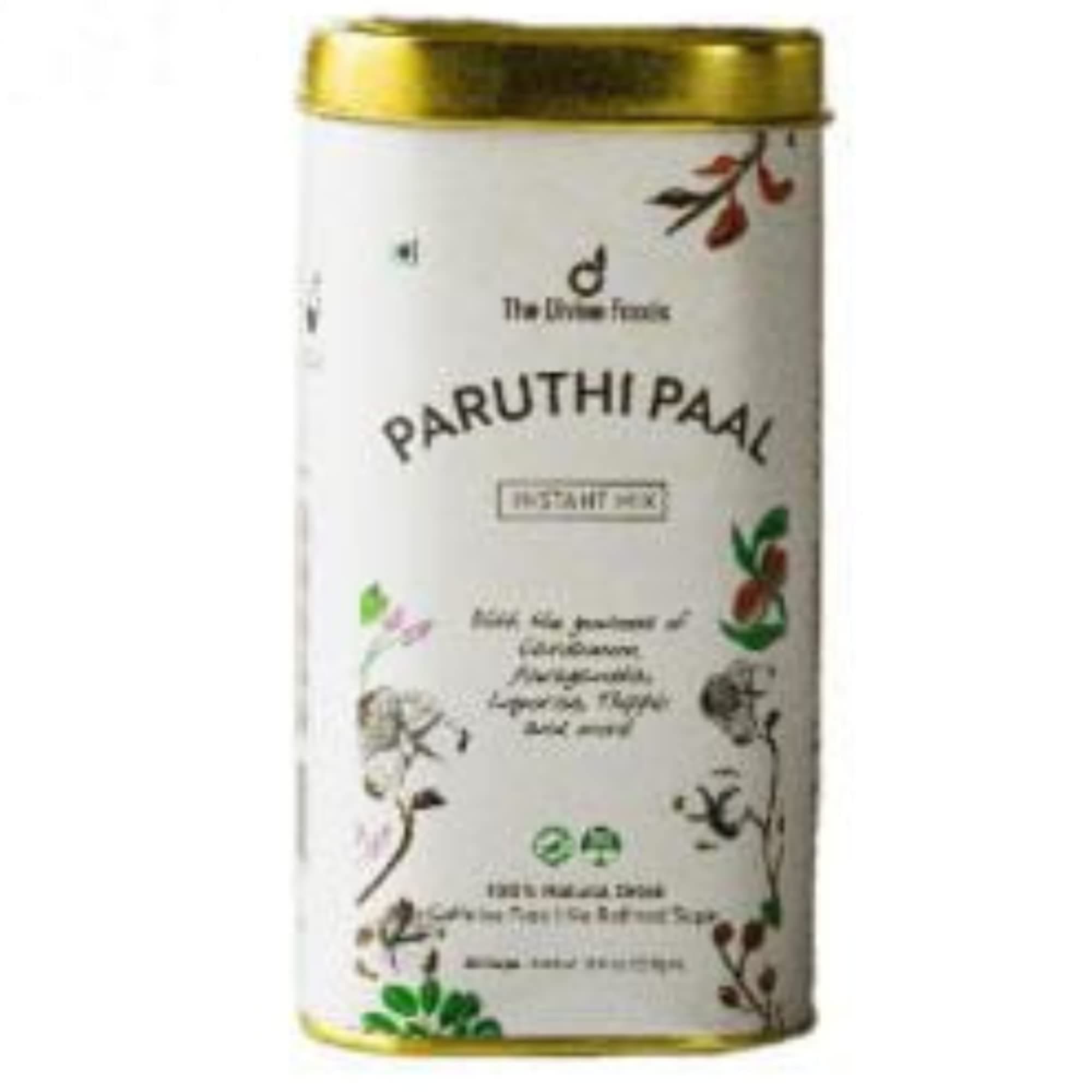 The Divine Foods Paruthi Paal Cotton Seed Latte Mix | Cold-Pressed | Antioxidant-Rich | Supports Heart Health & Cholesterol | No Preservatives | Ready-to-Mix | 250g