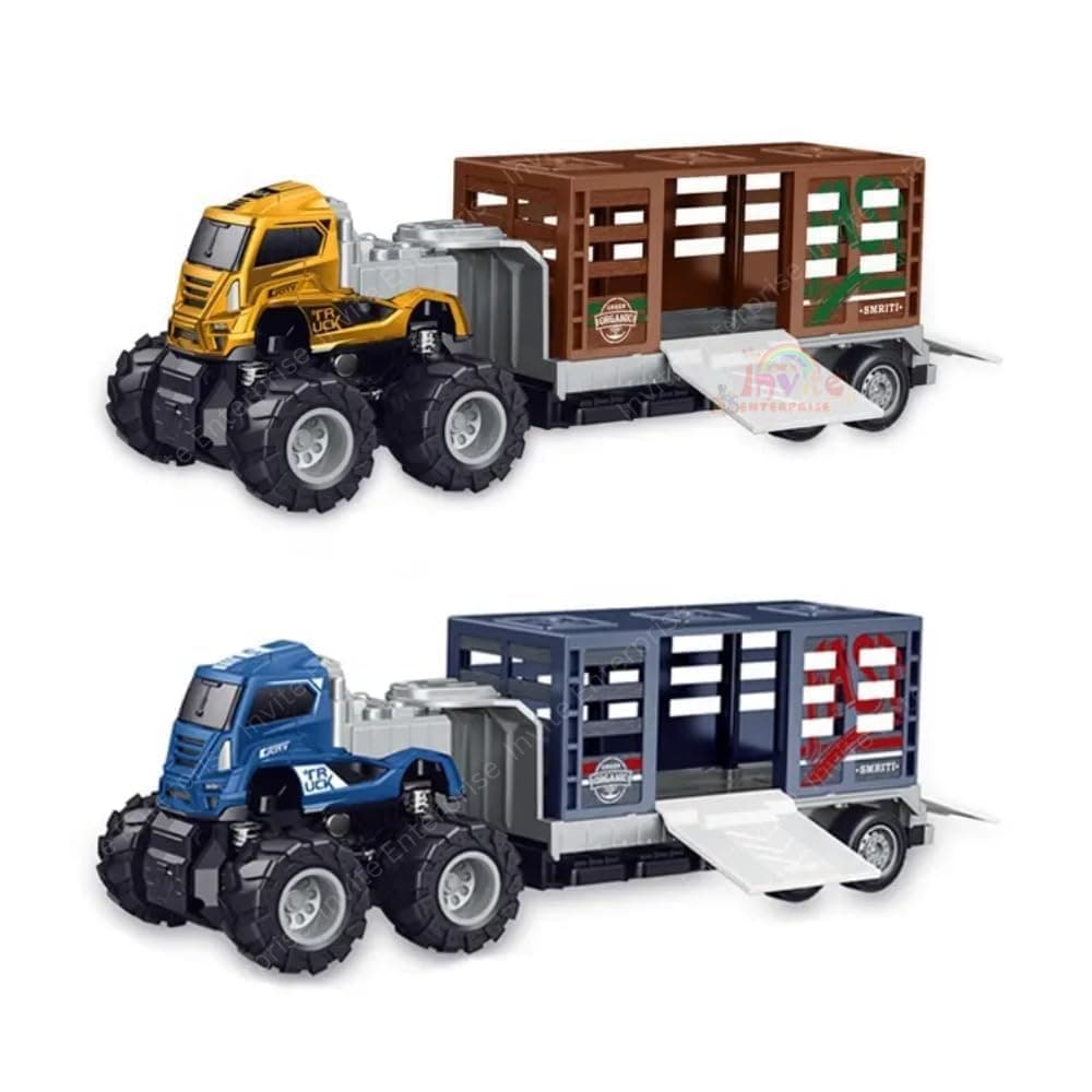 MANAKI ENTERPRISE 1:43 Metal Toys Alloy Diecast Truck Set Toy, Diecast Miniature Car Model (Pack Of 1) (Animals Display Box Truck),Assorted