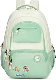 Skybags Celeste 37L Casual Backpack for Girls with 3 Compartment & Adjustable Shoulder Strap | 16 Inch Padded Laptop Sleeve | Quick Access Front Pocket & Rain Cover | Perfect for School & Travel
