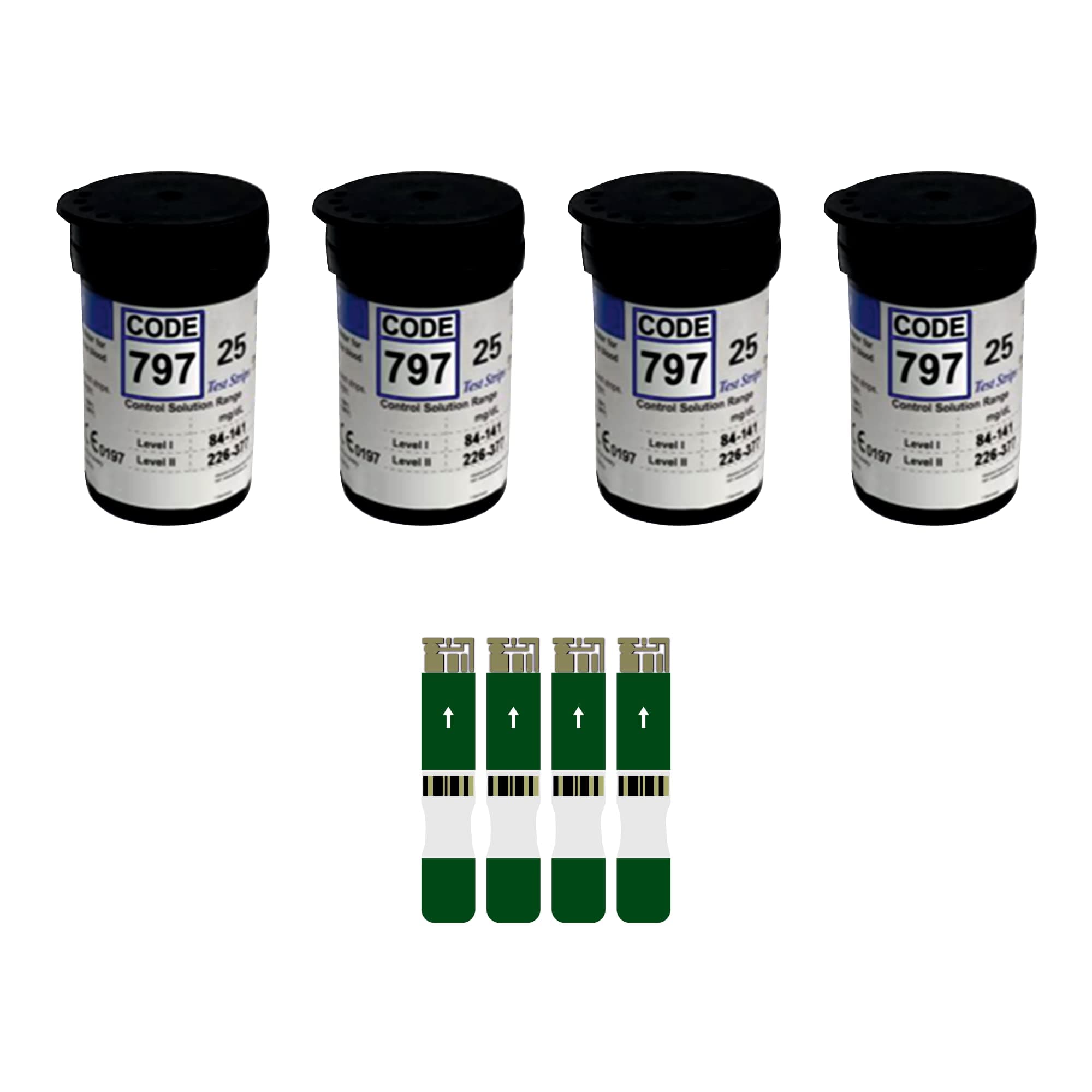 NISCOMED Surescreen Glucometer Blood Sugar Test Strips - Pack of 100 Test Strips Only (Use with surescreen Monitor), Green