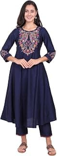 W for Woman Embroidered A-line Kurta and Pants Co-ord Set