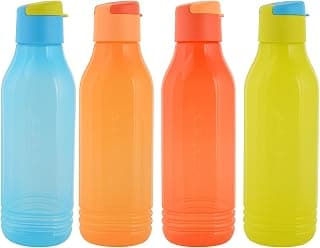 Tupperware Triangular Plastic Bottle Set, 750ml, Set of 4, Multicolour