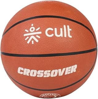 CULT Basketball Size 7 Crossover for Men & Women Indoor Outdoor Basketball with Superior Grip & Bounce Durable Rubber Training & Match Ball with Butyl Bladder – Brown