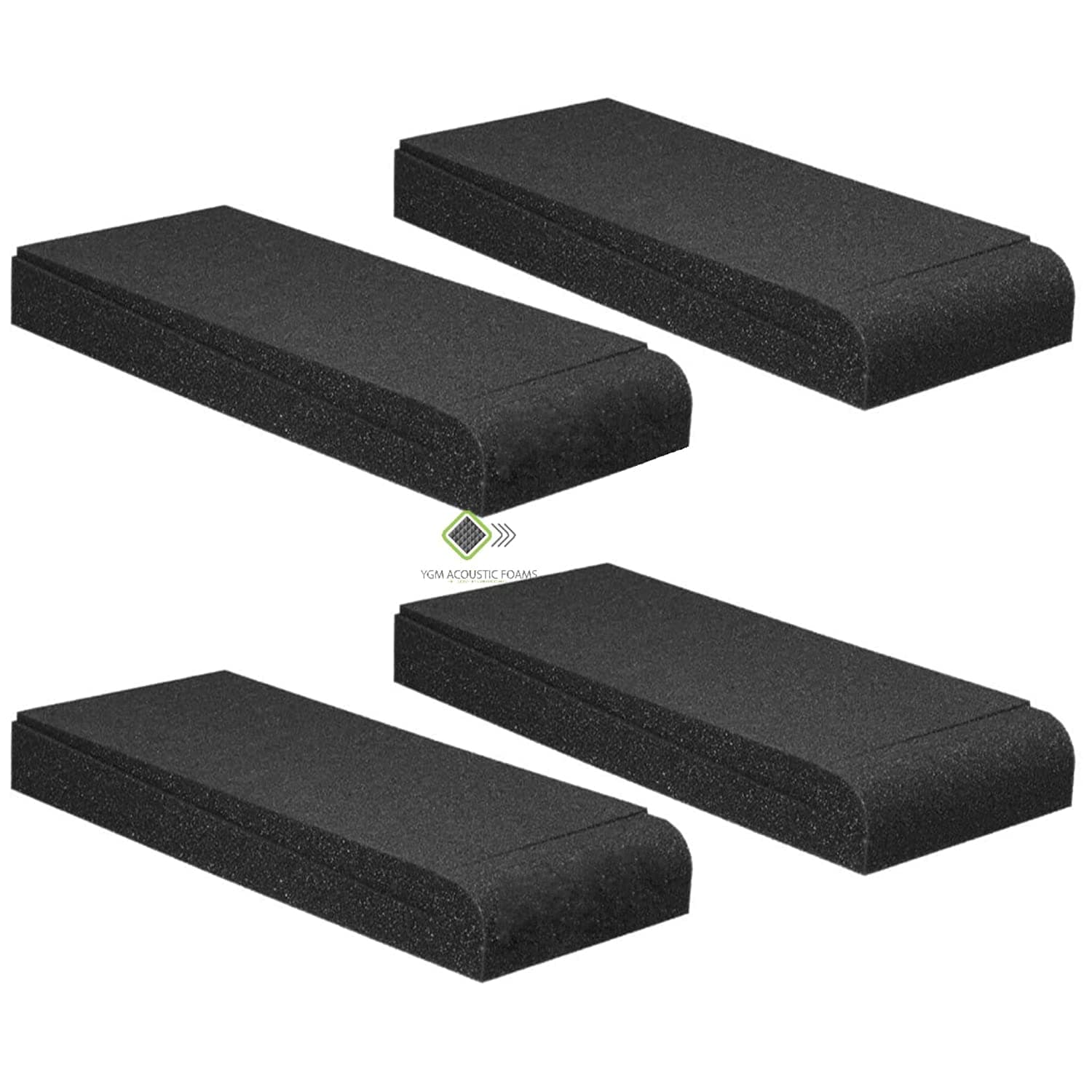 YGM Acoustic Foams® MOPAD Studio Monitor/Speaker Isolation Pads for 6"-7" Studio Monitors | High-Density Angle Adjuster with 50 Kg/m³ Density to reduce vibrations (Pair)