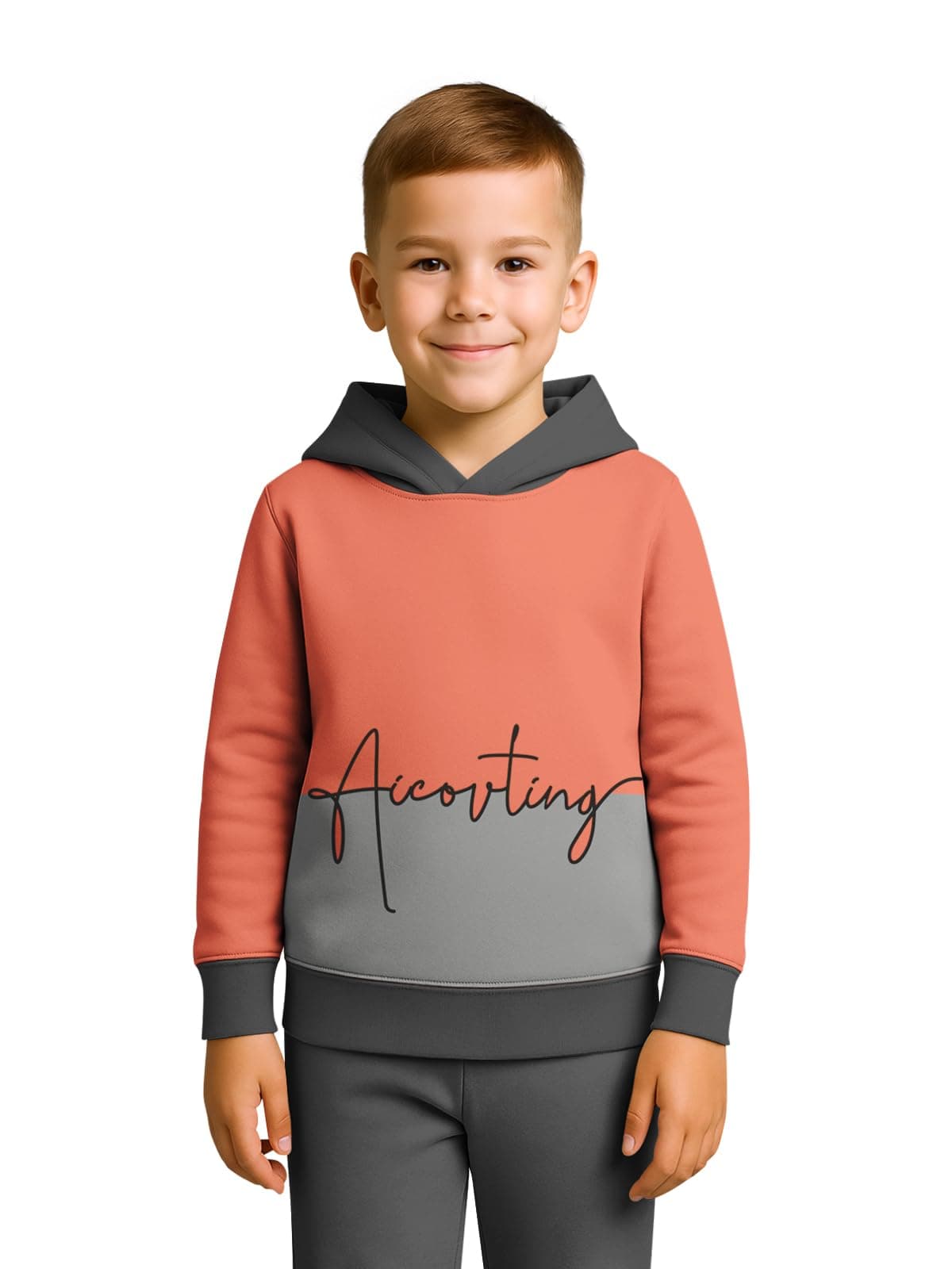 HELLCAT Trendy Colourblocked Cotton Blend Hoodie Sweatshirt for Boys
