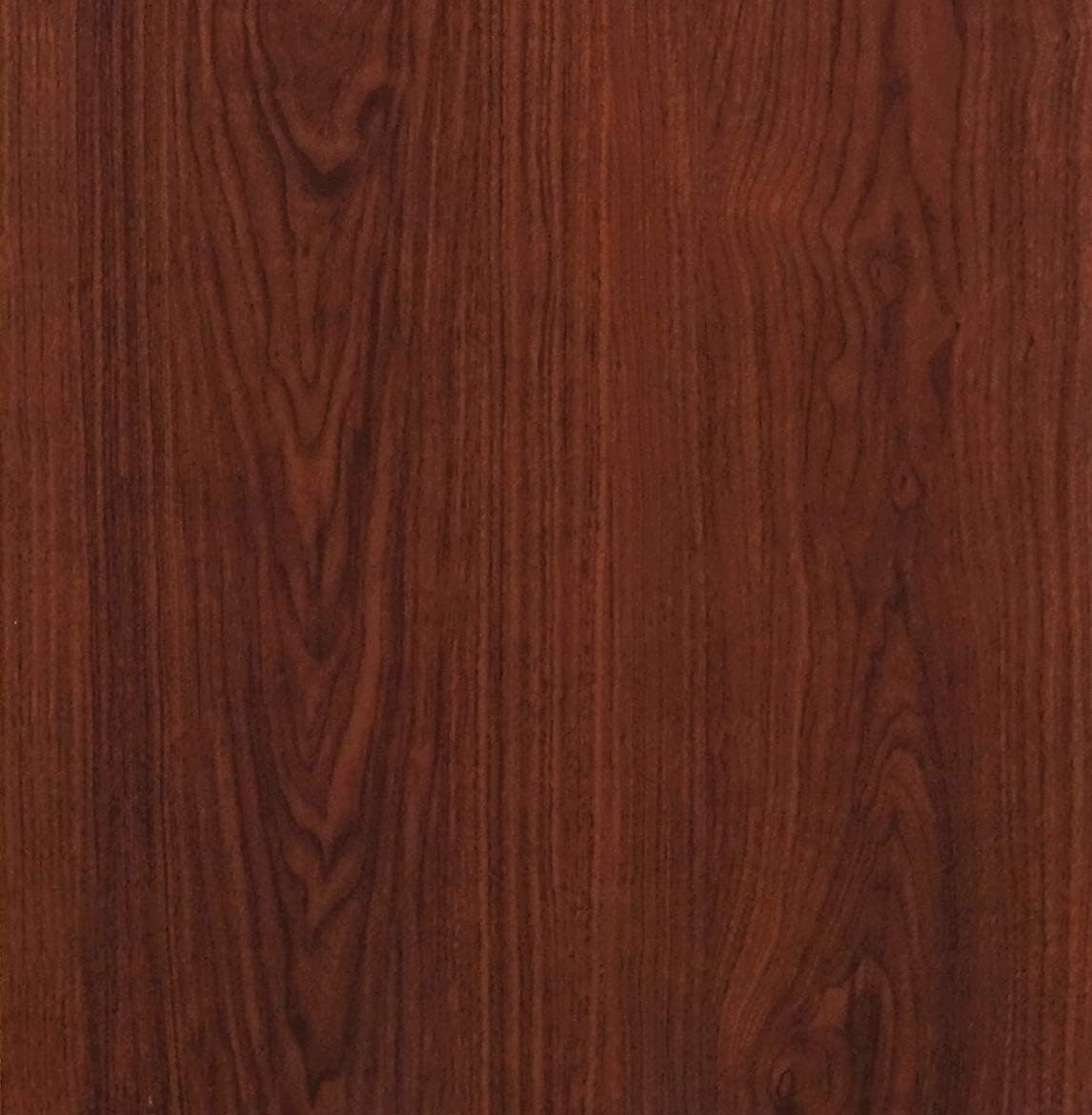 CREON Red Brown Wood Contact Paper for Desk Cabinet Drawer Shelf Countertops Wall (RED Brown Wood, 16X50 Inch)