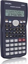 deli WD82DMS Scientific Calculator with | 3 Years Warranty | 240 Functions and 2 Line LED Display | ANS Function, Fractional Arithmetic Function - Black