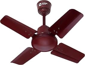 Orient Electric 600 MM New Air Plus | 4 Blade Small Ceiling Fan for Kitchen | 100% Copper Motor | Aluminium blades | 24 Inch Fan | 2 Years Warranty | Brown