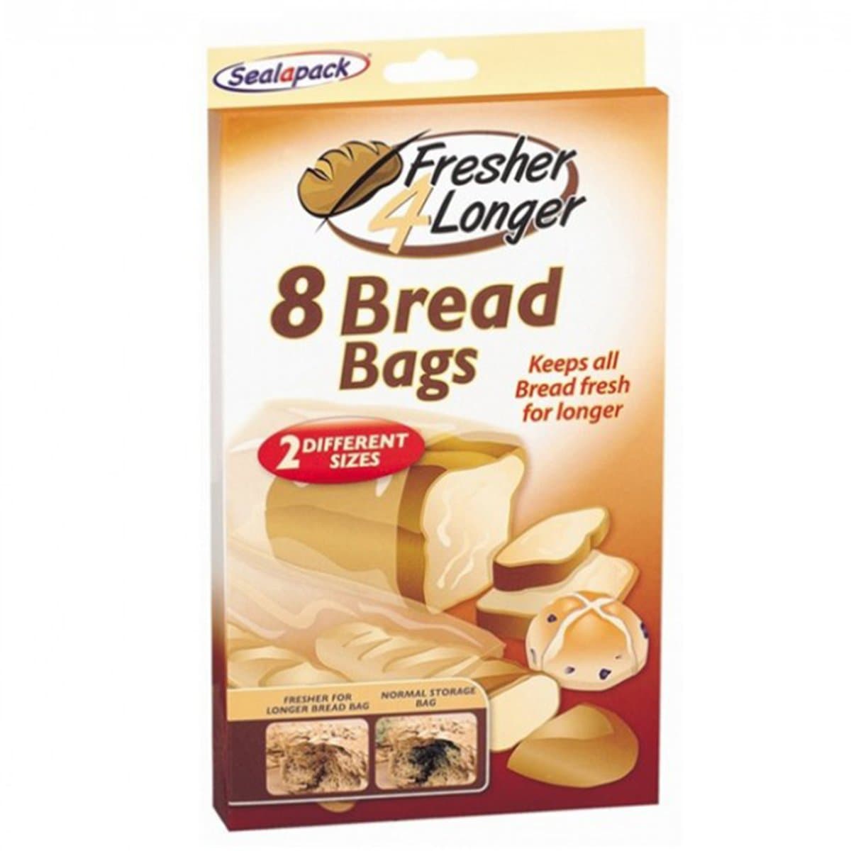 Unknown 8 PIECE BREAD BAGS FRESHER FOR LONGER 2 DIFERENT SIZES