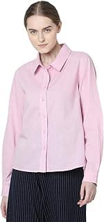 VERO MODA Women's Solid Opaque Formal Shirt