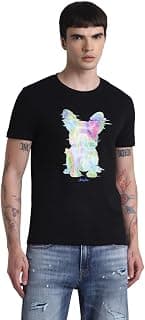 JACK & JONES Men's Cotton Graphic Slim Fit T-Shirt