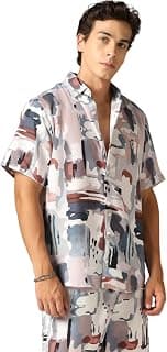 GRECIILOOKS Co Ord Set for Men | Trendy Night Dress for Boys | Shirt and Shorts Combo for Lounge | Stylish Summer and Travel Outfit | Men's Matching Two-Piece for Vacation