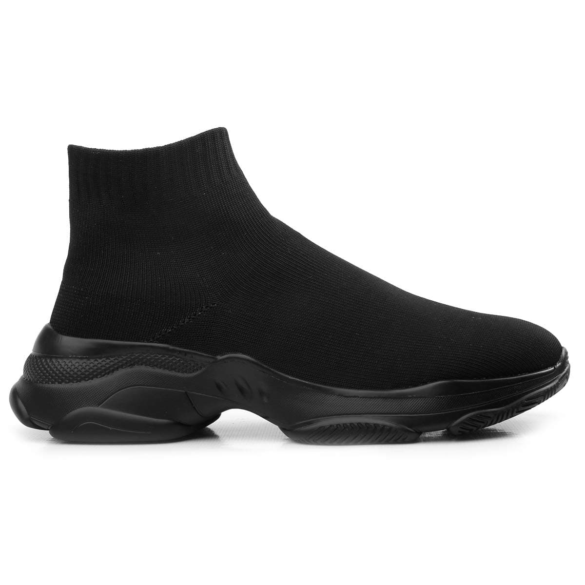 Men's Knitted Material Casual Sports Pull-On Light Weight Running Shoes.
