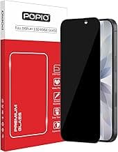 POPIO Military-Grade Privacy Screen Protector for iPhone 17 / iPhone 16 Pro – 9H Tempered Glass, Anti-Spy Protection, Scratch-Resistant, HD Clarity (1 Pack)