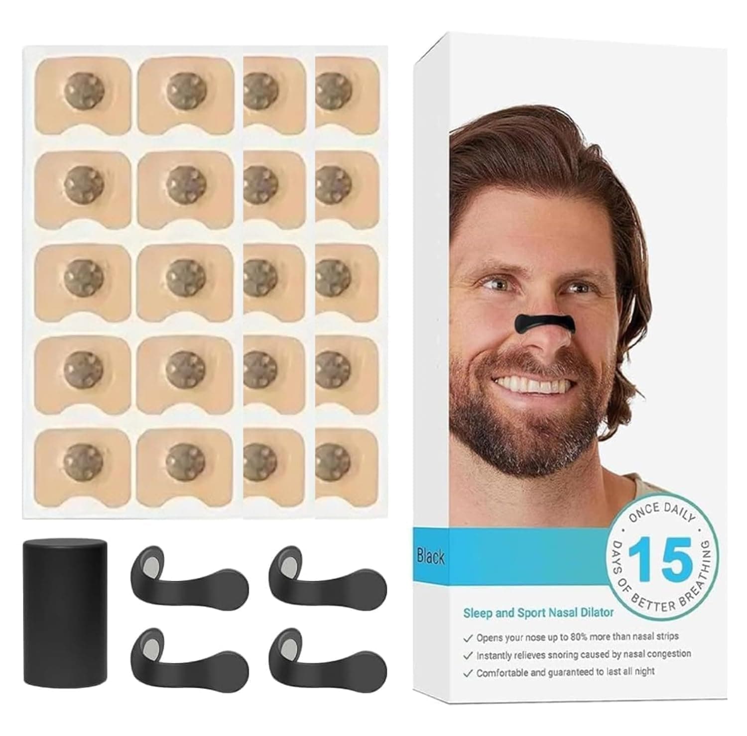 Vn care Magnetic Nose Strips for Breathing | Snoring Stopper for Men | Nasal Strips for Breathing | Nasal Dilators For Breathing | Instant Relief From Snoring | Anti Snoring Nose Clip For Men