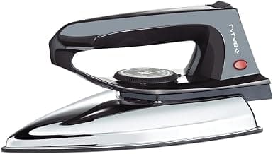 Bajaj DX-2 600W Dry Iron | Advance Soleplate And Anti-Bacterial German Coating Technology | 180 Degree Swivel Cord | Cool Touch Handle | 2-Yrs Warranty 【Black】