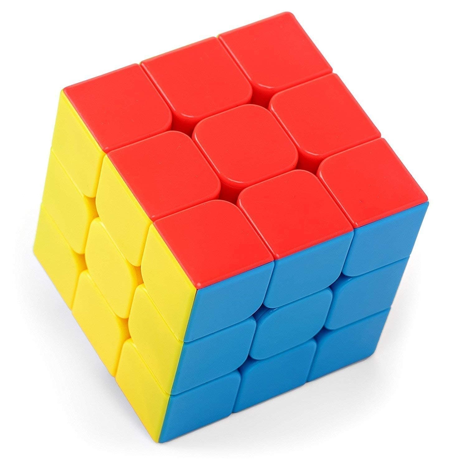 FunBlast Speed Up Cube - 3x3x3 High Stability Sticker Less Cube, Match Making Puzzle Cube, Speedy Stress Buster Brainstorming Puzzle Game Toy (Pack of 1;Multicolor)