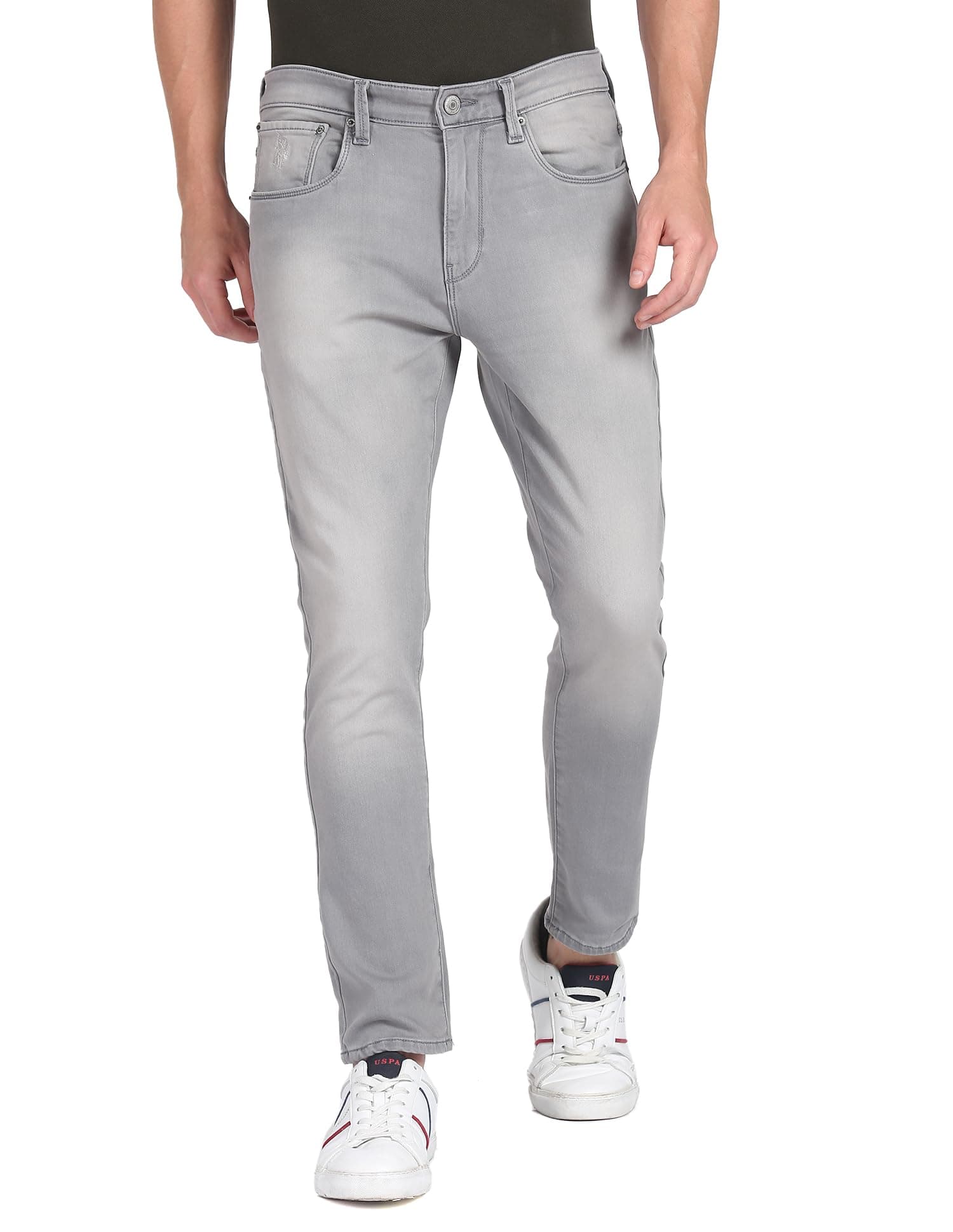 U.S. Polo Assn. Men Mid Rise Slim Fit Jeans