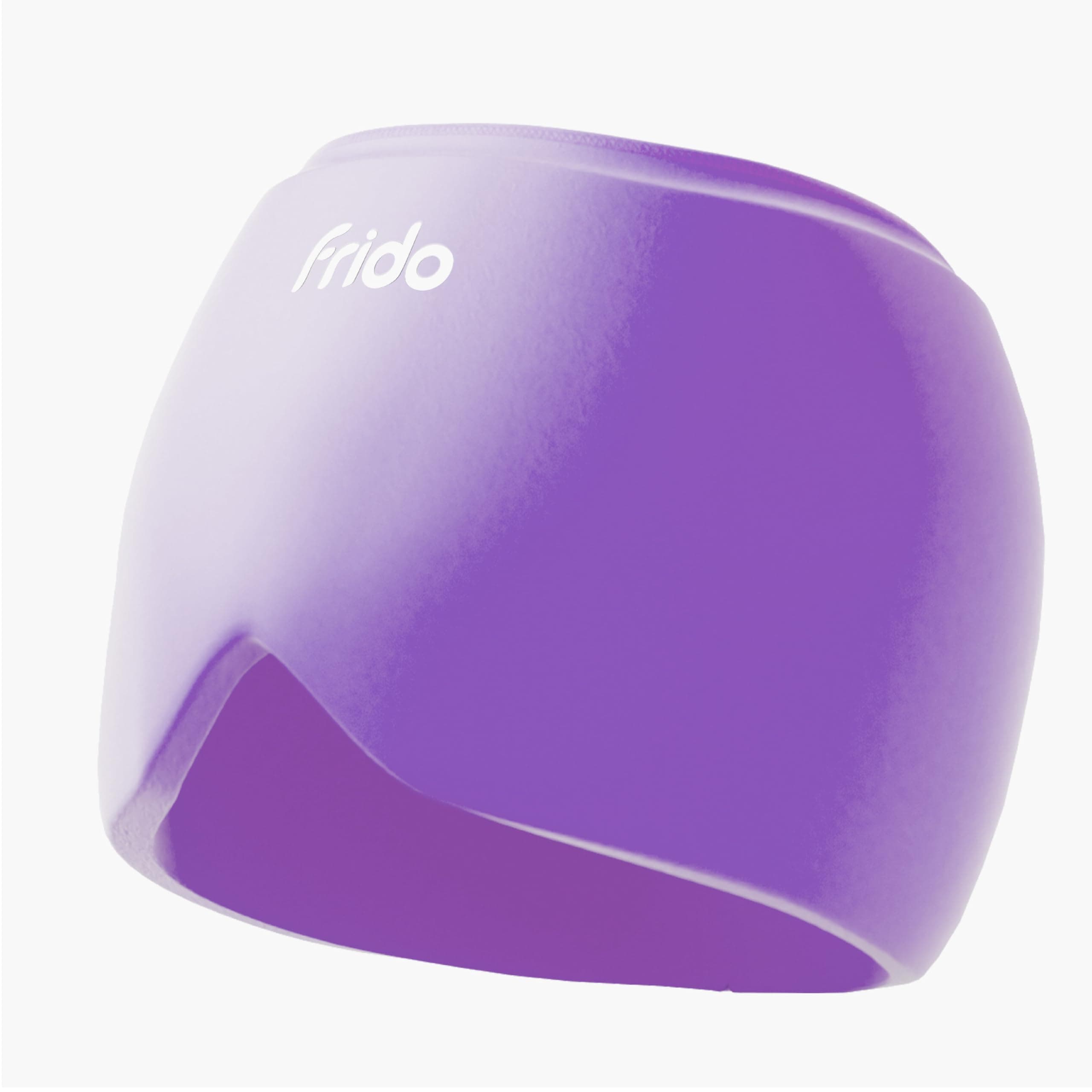 Frido Hot & Cold Therapy Cap | 360° Full Head Coverage | Reusable Cooling & Warming Cap with Gentle Compression | Purple