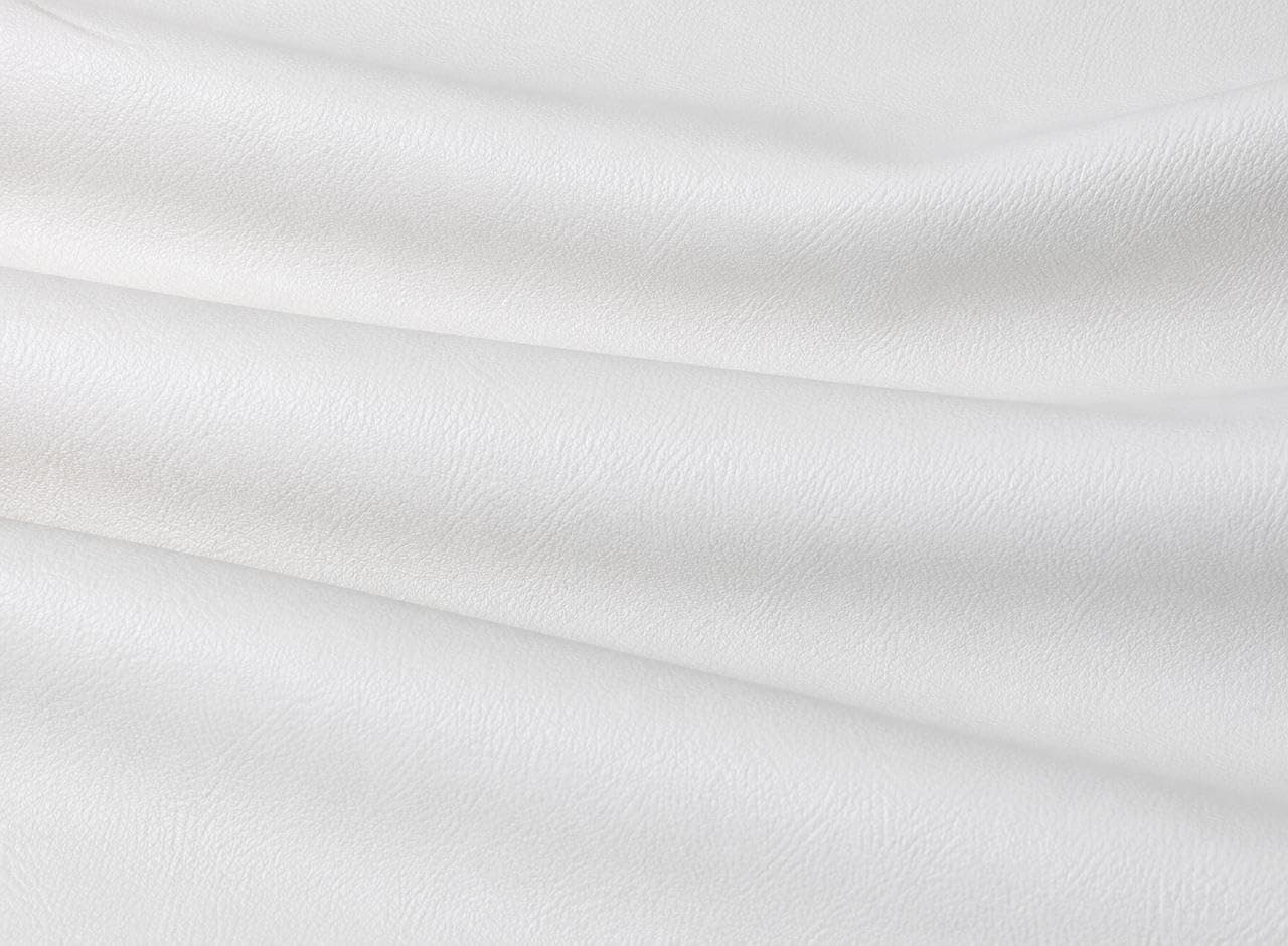 LUXEZA Poly Fabric Upholstery Premium Rexine Fabric for | Sofa | Car Seat Cover | Office, Dining Chair and Furniture Repair | Waterproof Soft Artificial Leather Sheet (White, Half Meter)
