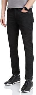 Symbol Premium Men's Slim Fit Stretchable Jeans | Casual Denim | Cotton Stretch | Fashion Shades of Black & Blue (Available in Plus Sizes)