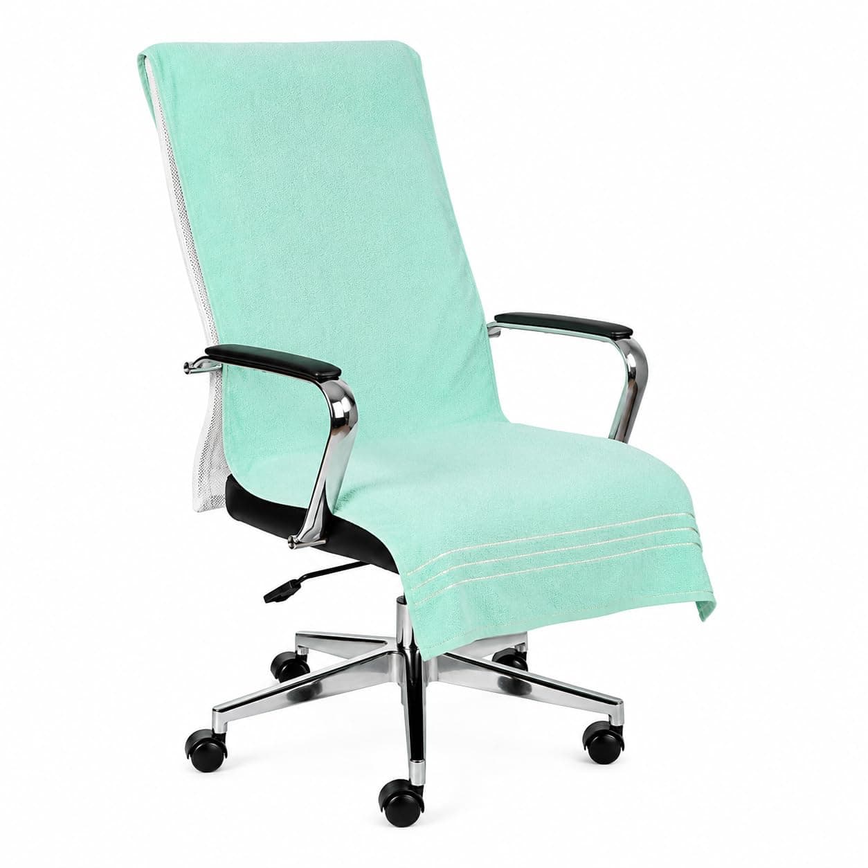 VVIP Home 100% Cotton Luxury Office Chair Towel, 550 GSM, Mini Green