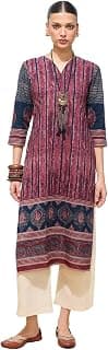 Saanjh Women Batki & ajrakh Printed Cotton Kurta