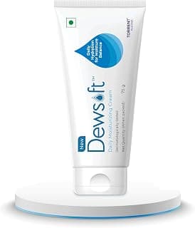 Dewsoft Moisturising Cream 75g with Coconut & Aloe for Daily Hydration - By Torrent Pharma
