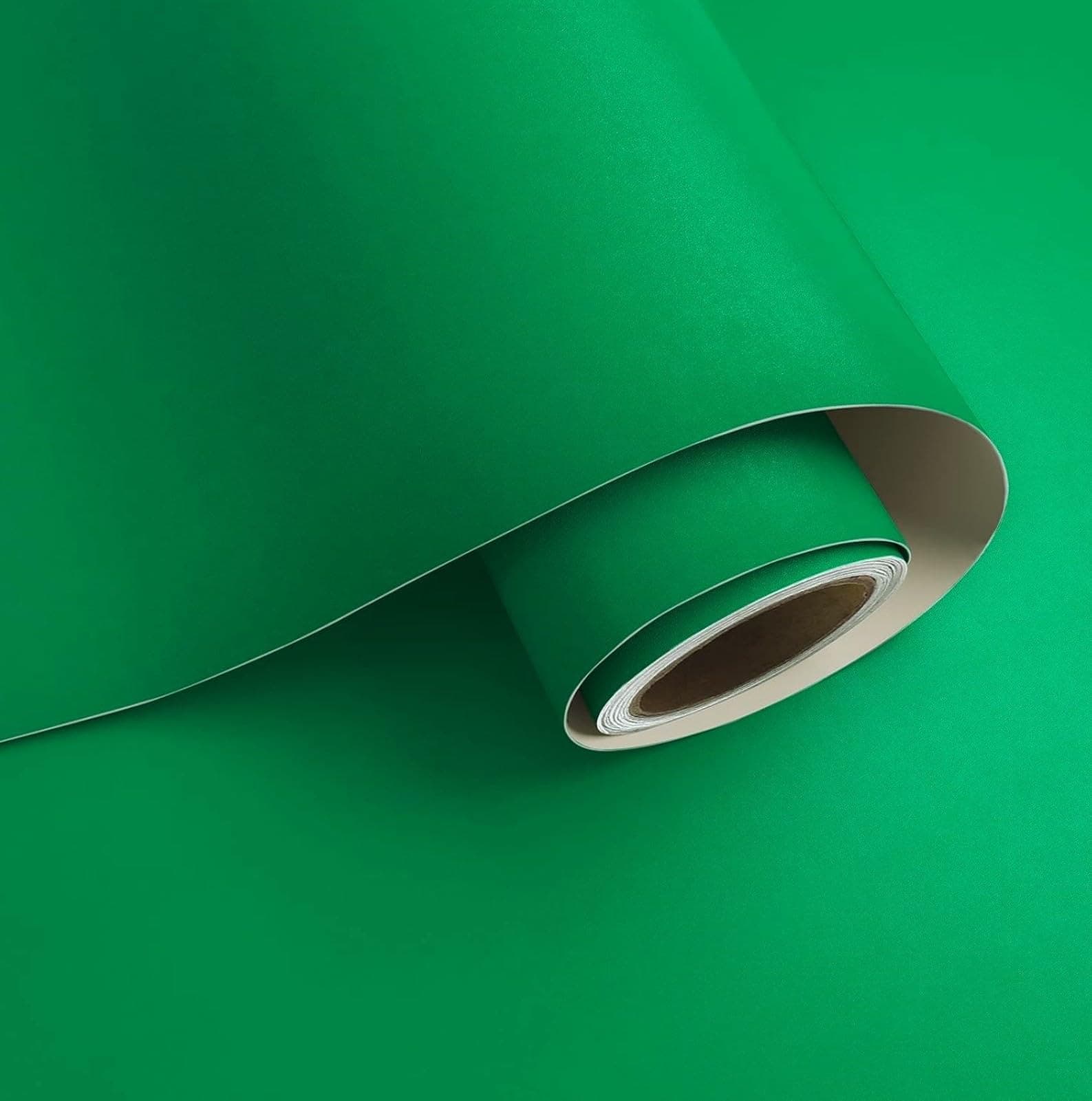 ONETON Peel and Stick Green Matte Contact Paper Waterpoof Self Adhesive Decorative Wallpaper for Wall Kitchen Wallpaper for Bedroom (DRK GREN MATT WP, 24x80 inch)