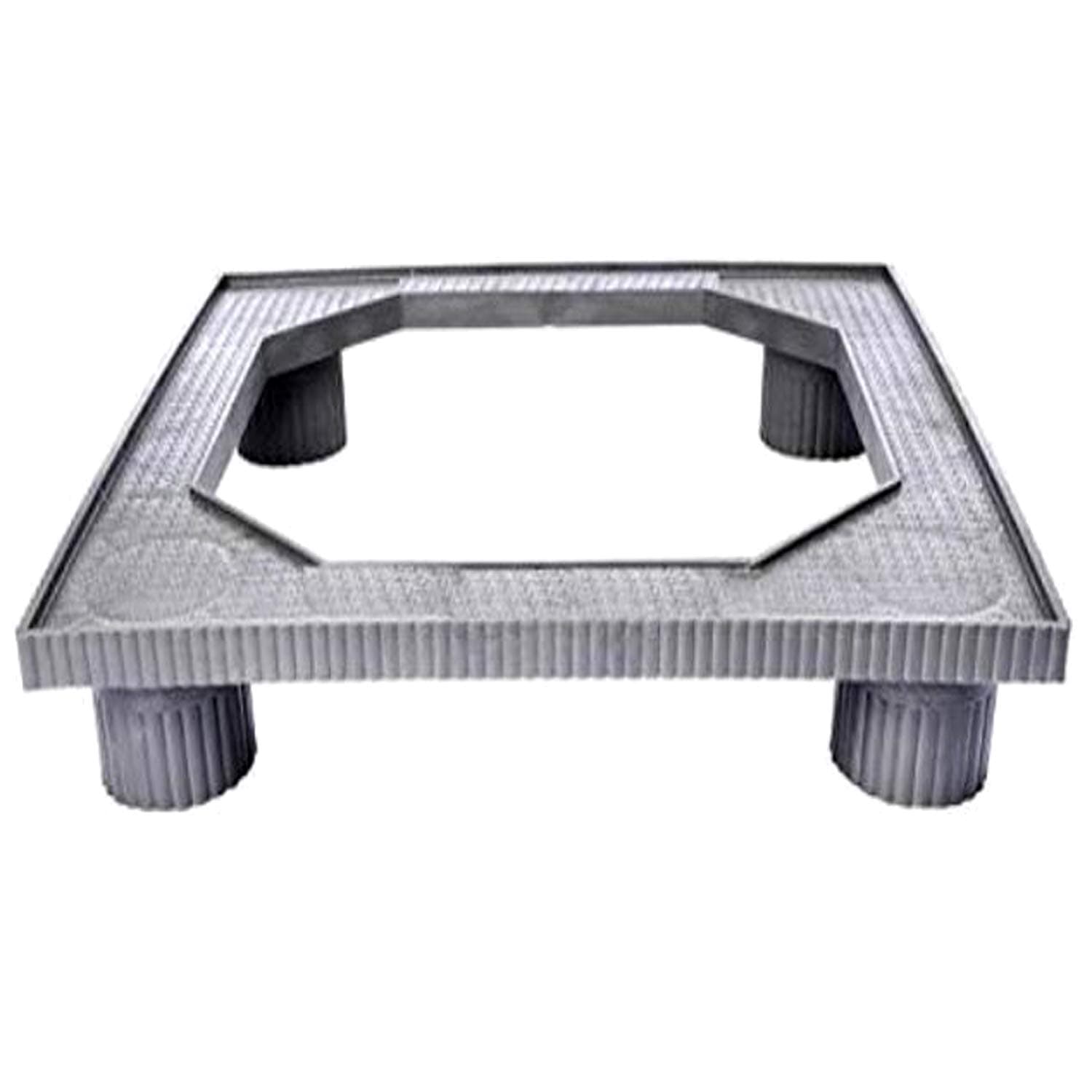 Heavy Duty Plastic Fridge Stand for Single Door/Double Door Refrigerators 150-390 litres (Grey Colour).