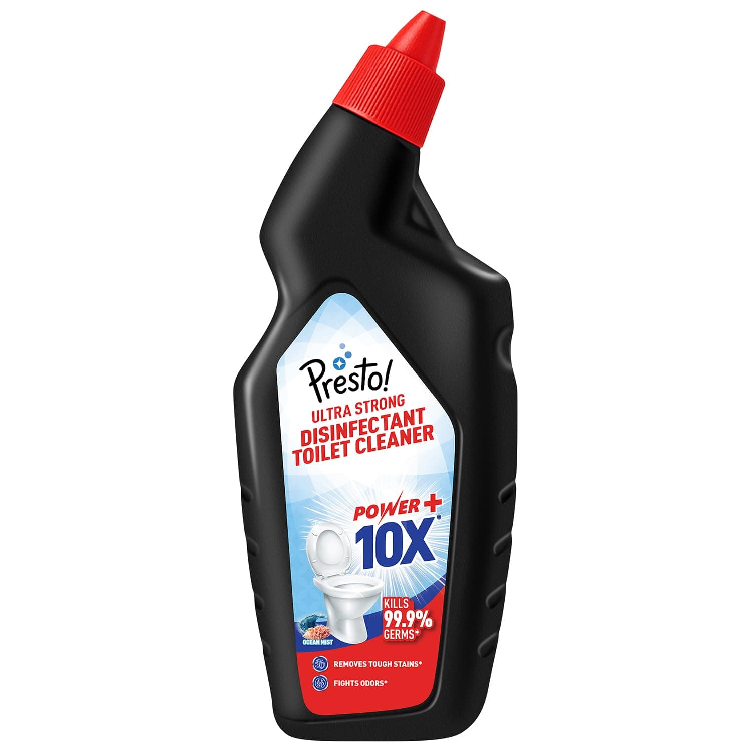 Amazon Brand - Presto! Ultra Strong Disinfectant Toilet Cleaner 1L | Ocean Mist