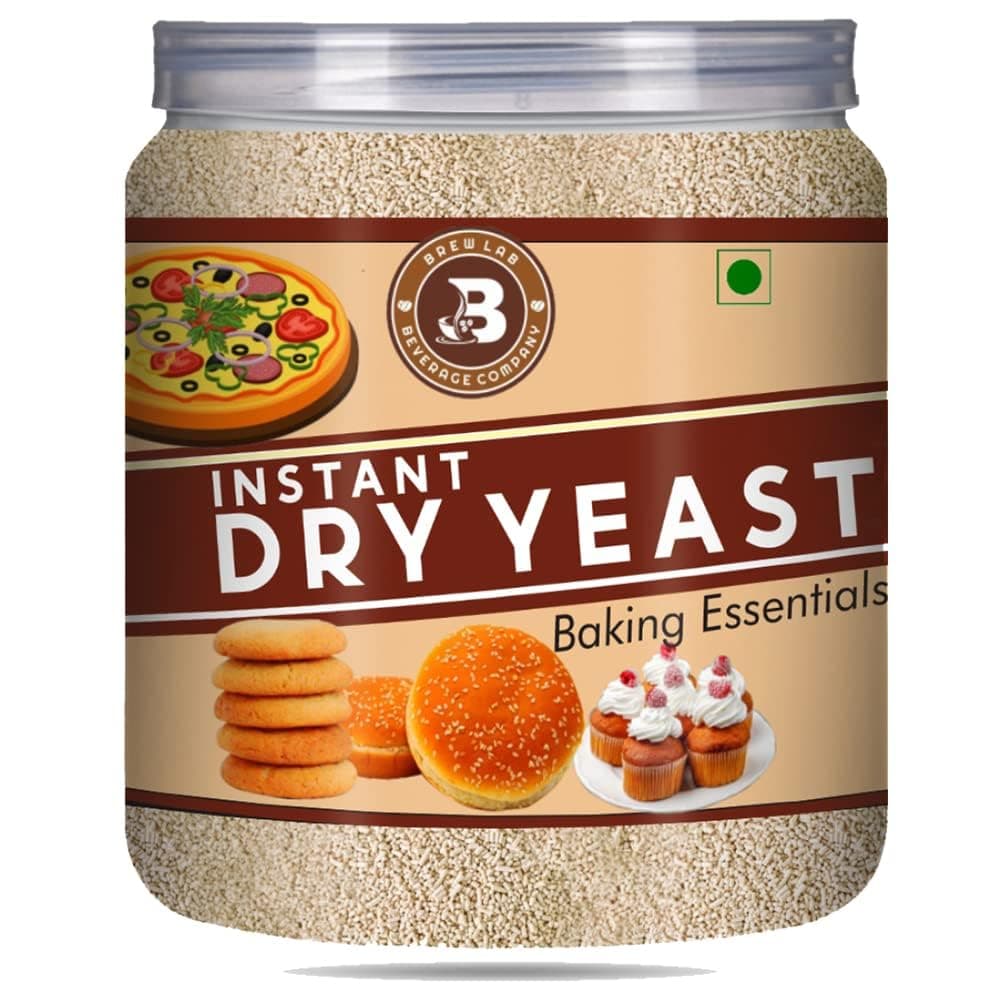 Brew Lab Active Instant Dry Yeast Powder for Baking Bread and Pizza Yeast Powder-500 gm