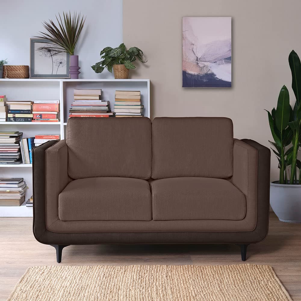 Sleepyhead Mojo - 2 Seater Dual Tone Luxury Sofa (Fabric, Crazy Brown)