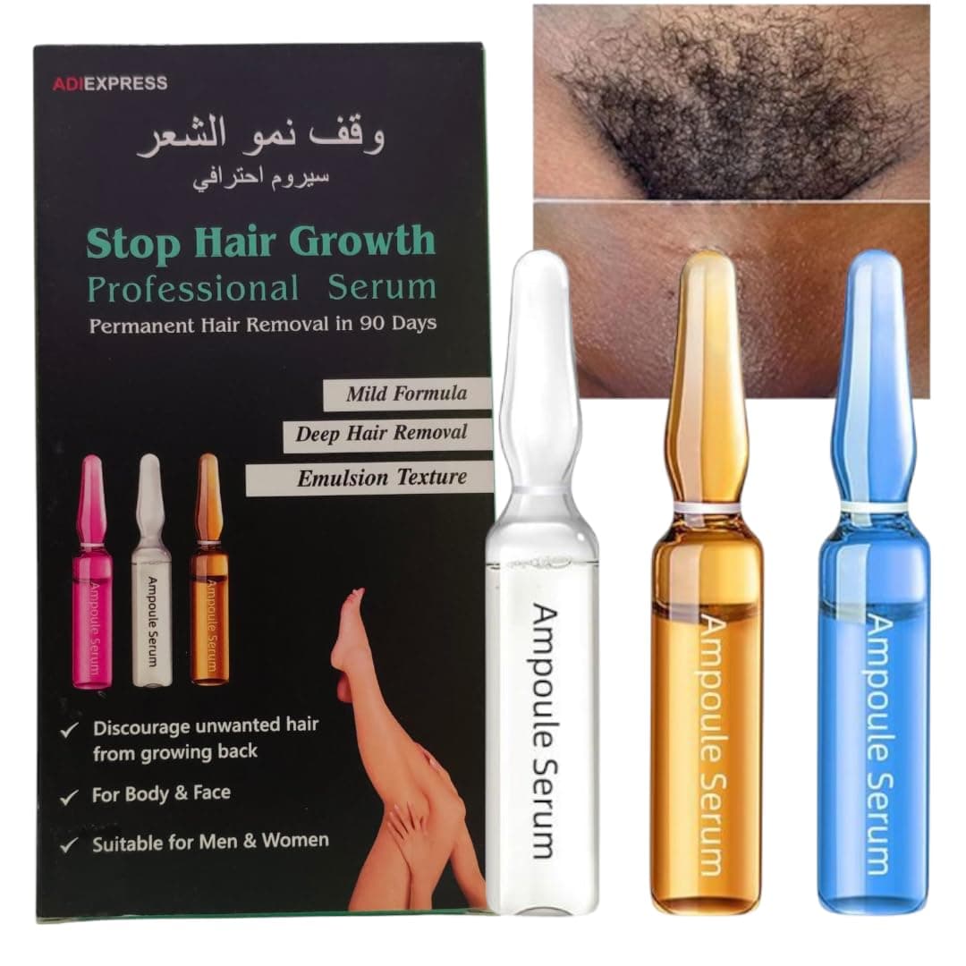 ZeroPathy Hair Vanish Ampoule 2ml x 10 | 90 Days Permanently Hairs Removal Spray for Face, Underarm, Bikini, Intimate Area | Post Removal Treatment | Unisex Herbal Ayurveda Solution
