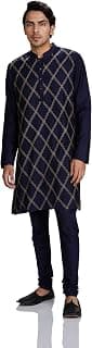 Amazon Brand - Symbol Men Festive Long Regular Fit Kurta & Pyjama Set (2Pcs)