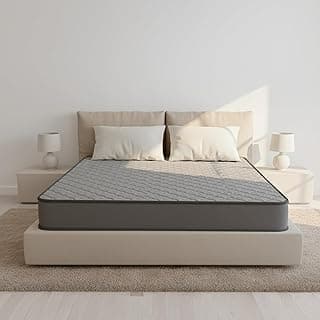 Sleepwell MyMattress 6 Inch | Single Size Bed Mattress | Medium Firm | Back Support | Resitec Foam | Balanced Comfort | Soft & Breathable | Neem Anti Microbial | Grey | 72X36X6 | 10 Year Warranty