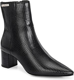 EL PASO Women Faux Leather Casual Chelsea Boots EPW9306_P