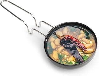 AGARO Elite Hard Anodised Tadka Pan, 11 cm Diameter, Stainless Steel Riveted Handle, 3mm Thick Plate, Vaghar/Chounk/Baghar Pan for Frying Dal/Spices, Gas Oven Compatible, Scratch Resistant