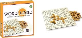 Braintastic Word Lord Scrabble Game for 2-4 Players, Educational Word Building and Vocabulary Learning for Kids & Adults, Perfect for Home & Travel