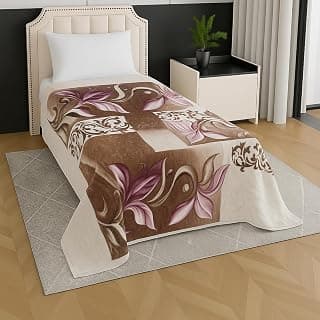 Signature Special Limited Edition Super Soft Double Layered Blanket – 1100 GSM Winter Luxury – Reversible, Ultra Warm & Plush – King & Single Bed (Autumn Blossoms, Single Bed)