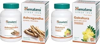 Himalaya Ashvagandha - 120 Tablets | Stress Relief | Rejuvenates Mind & Body | Improves Strength & Energy | General Wellness & Gokshura Men's Wellness Tablets, 120 Tablets|Tribulus| Improves vigour