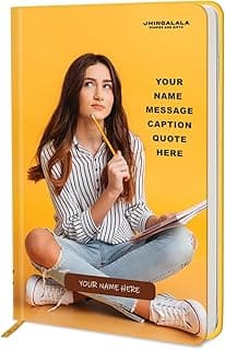Jhingalala Diaries - Customized Diary with Name and Photo | Customized Notebooks Diary With Monthly Planner and Calendars 2026 (Size 21 x 14.5 Cm)