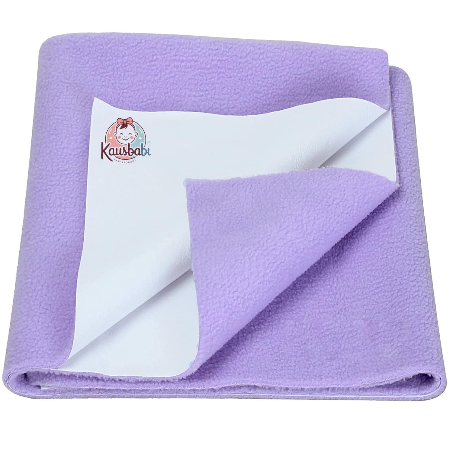 Kausbabi Waterproof Baby Dry Sheet – Reusable Baby Bed Protector & Mattress Cover | Soft, Breathable & Washable Sheet for Infants & Toddlers (Small Size 70x100cm) (Voilet)