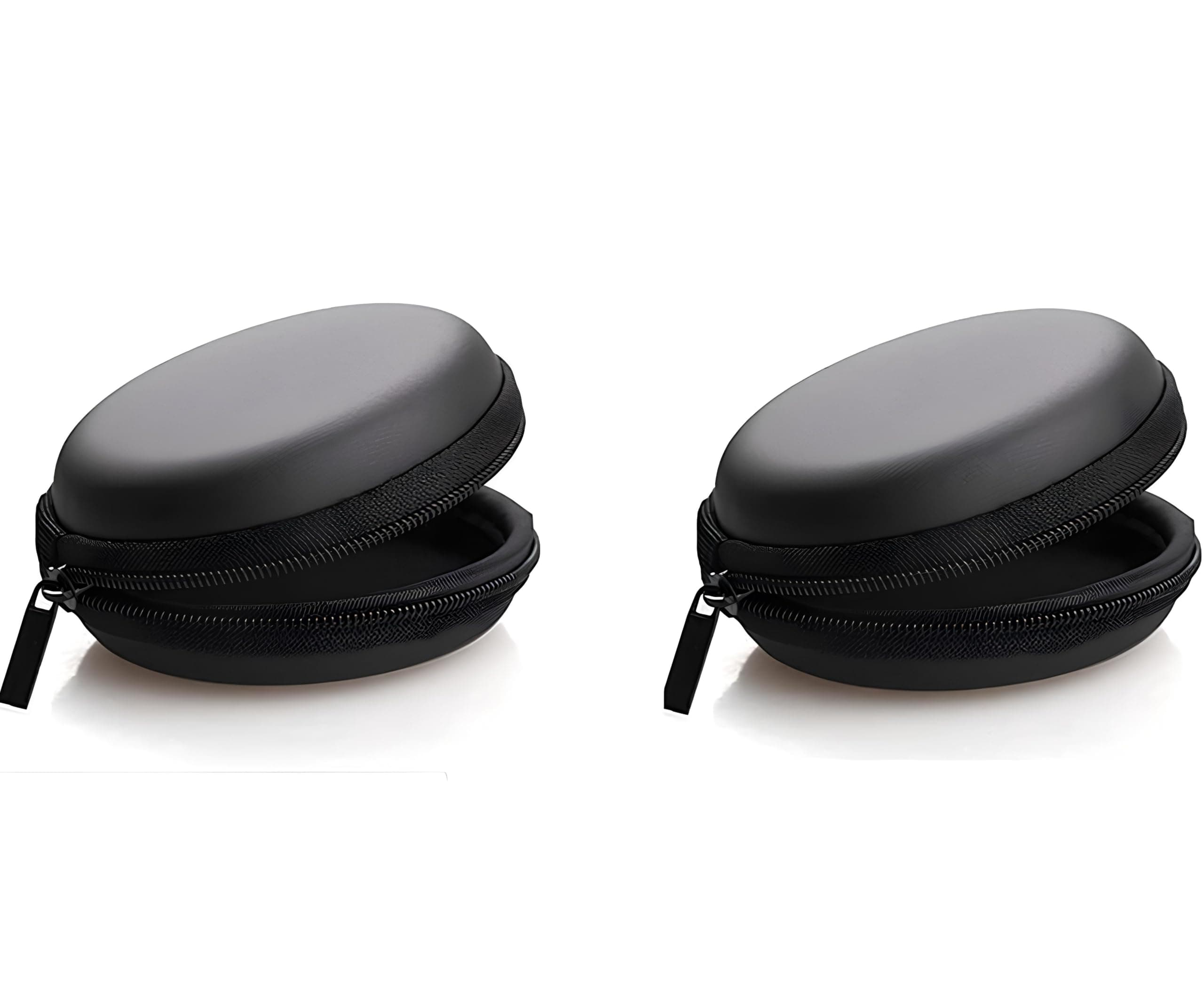 skysia Earphone Carry Case – Hard Shell Travel Pouch Organizer for Earbuds, Cables, Pen Drives & SD Cards | Compact, Anti-Scratch, Shockproof Storage Case (Black, Pack of 2)
