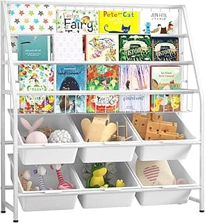 Snazzy Metal Bookshelf For Study Room, White