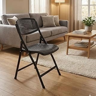 Streetup India® Folding Metal Chair with Nylon Seat and Backrest for Home/Kitchen/Study Chair and Restaurant/Outdoor Chair