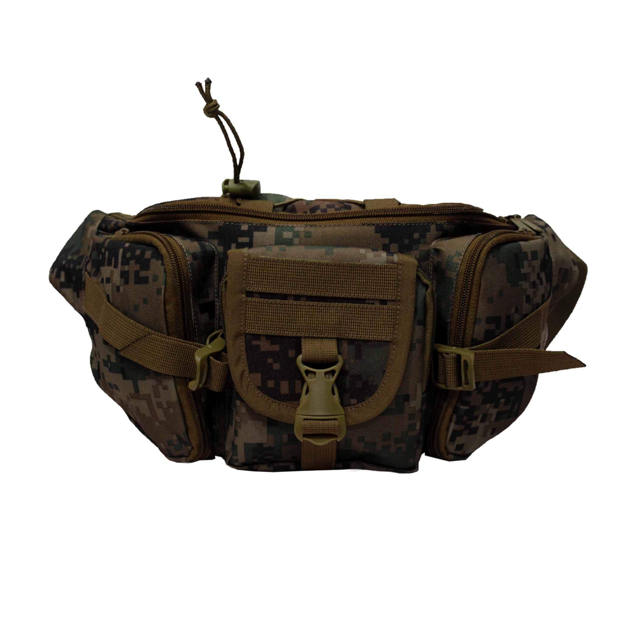 F Gear Trail Marpat WL Camo Waist Pouch | 1 Compartment & 3 Pockets | Lightweight Durable Water-Resistant Fanny Pack | Ideal for Trekking, Travel, Cycling & Everyday Use | Stylish Multipurpose Pouch
