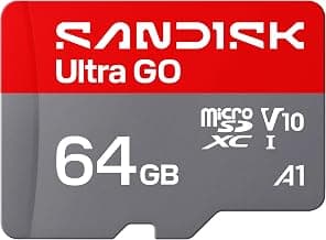 SanDisk 64GB Ultra Go microSD Card UHS-I, Up to 140MB/s, Full HD Video, Memory Card for Android Smartphones, Tablets, 10-Year Warranty