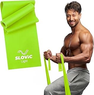 Slovic Thera-Band for Exercise [Light] | Thera Band for Physio | Latex Resistance Band for Workout | Stretching Bands for Exercise Band for Cardio, Strength Training, Home Workout, Gym & Yoga | Green