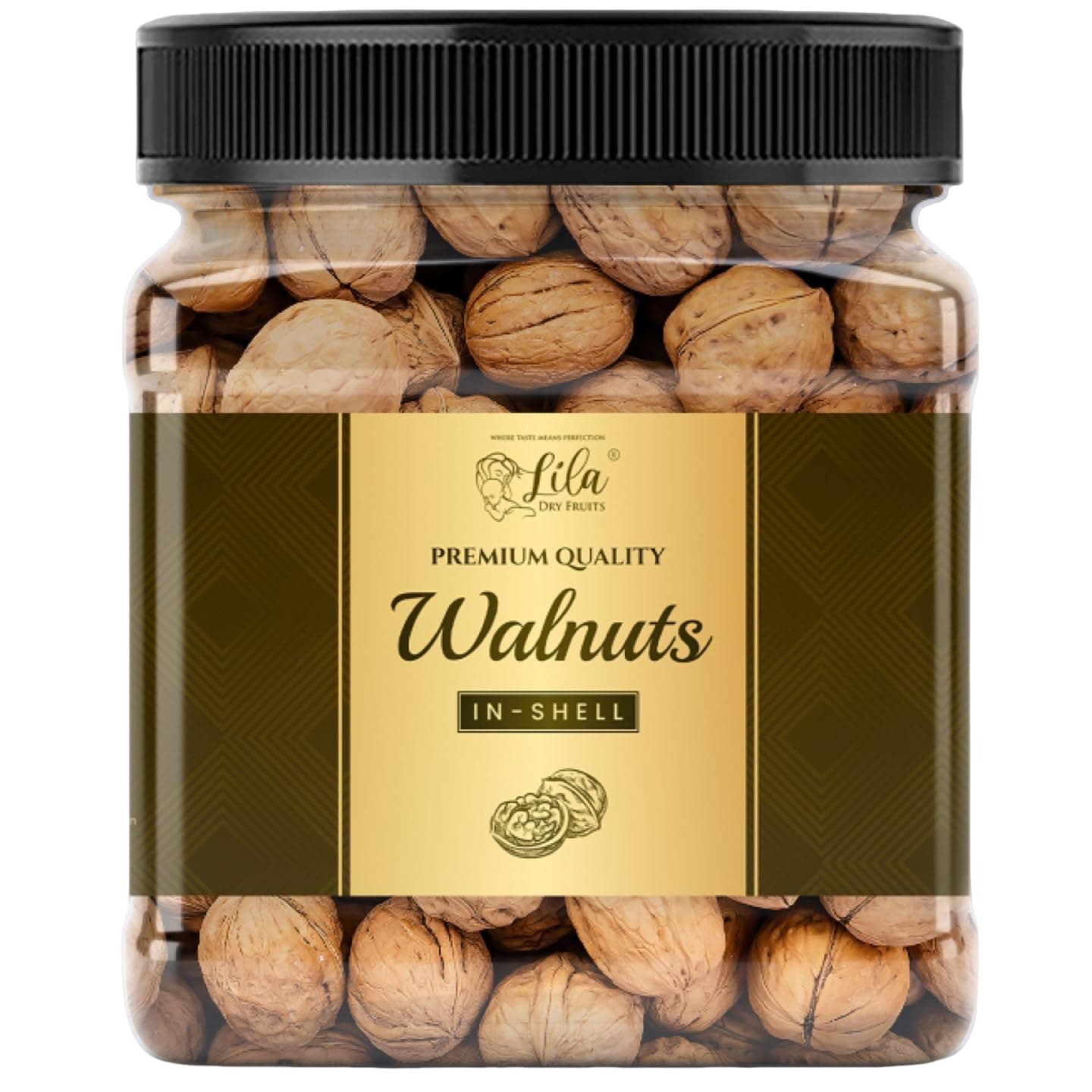 LILA DRY FRUITS Walnuts 1 Kg In-Shell | Premium Whole & Natural Walnut | Akrot Giri Rich in Iron and Protein | Akhrot Nuts Ideal for Breakfast, Snacking | Dry Fruits Perfect for Gifting